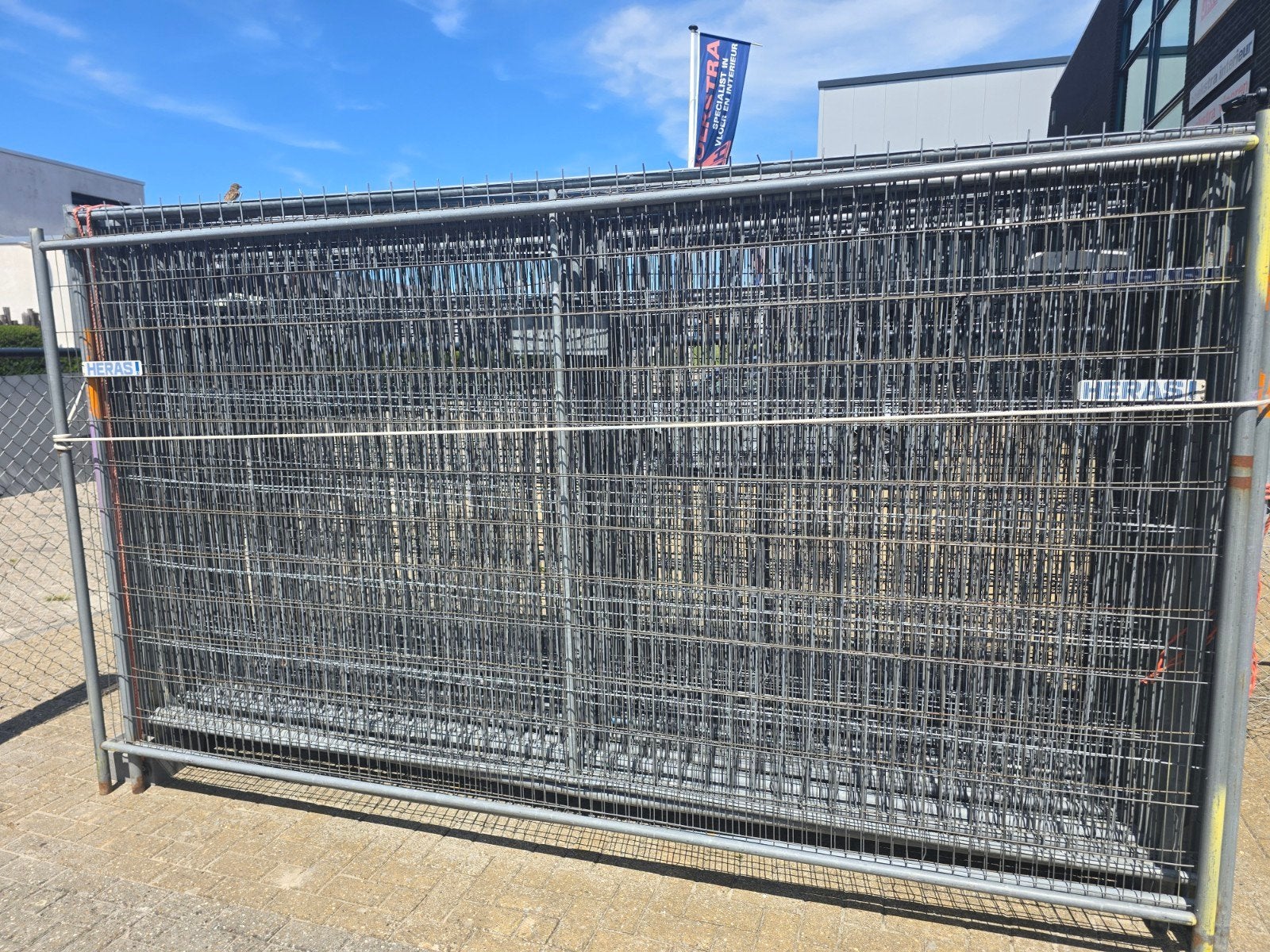 28 Bouwhekken met voet - Ideaal voor evenementen/bouw, Ophalen of Verzenden, Overige typen, Minder dan 2 meter