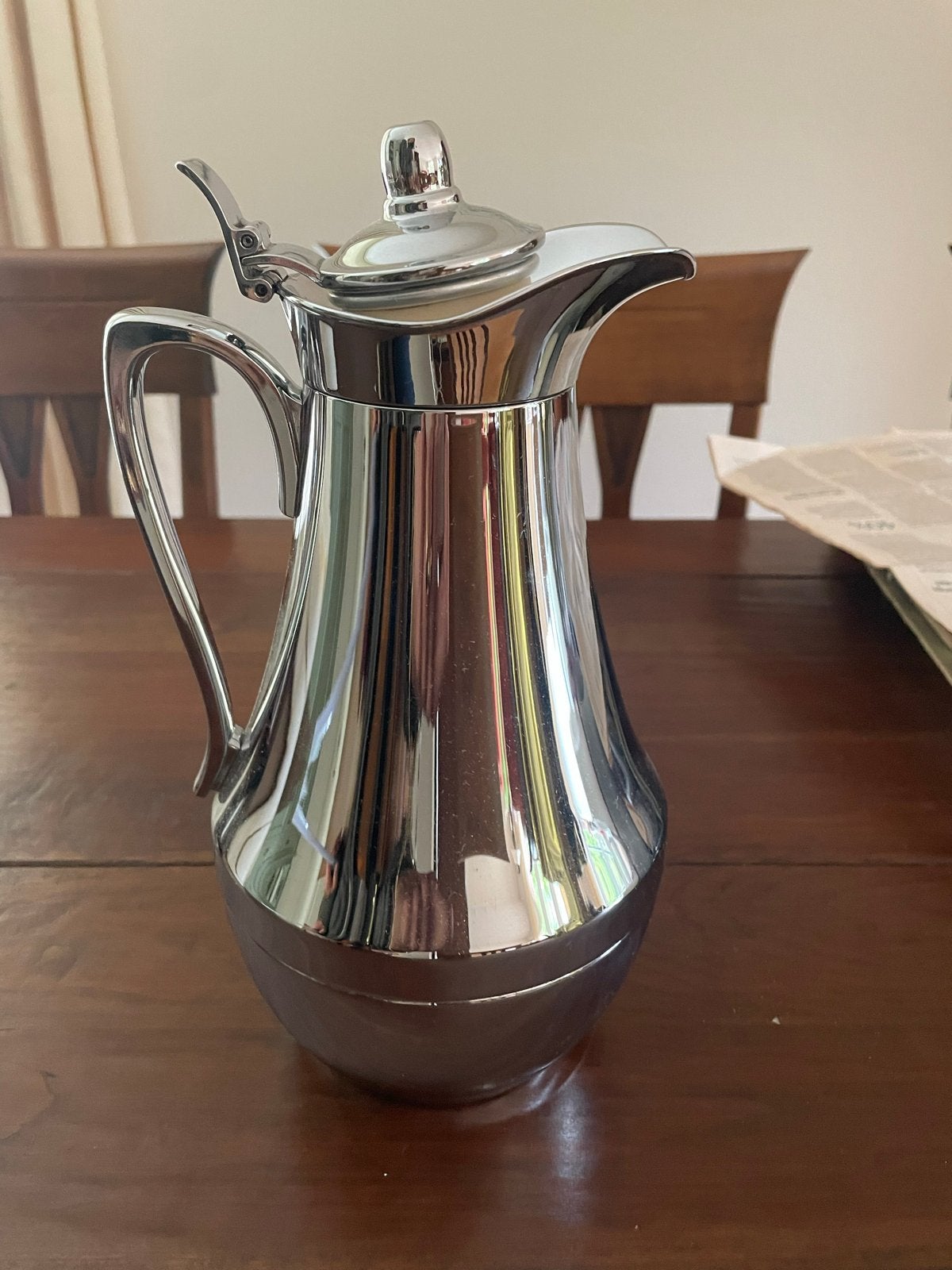 Alfi thermoskan/koffiekan 1 liter, Ophalen of Verzenden, Gebruikt, Metaal, Zilver