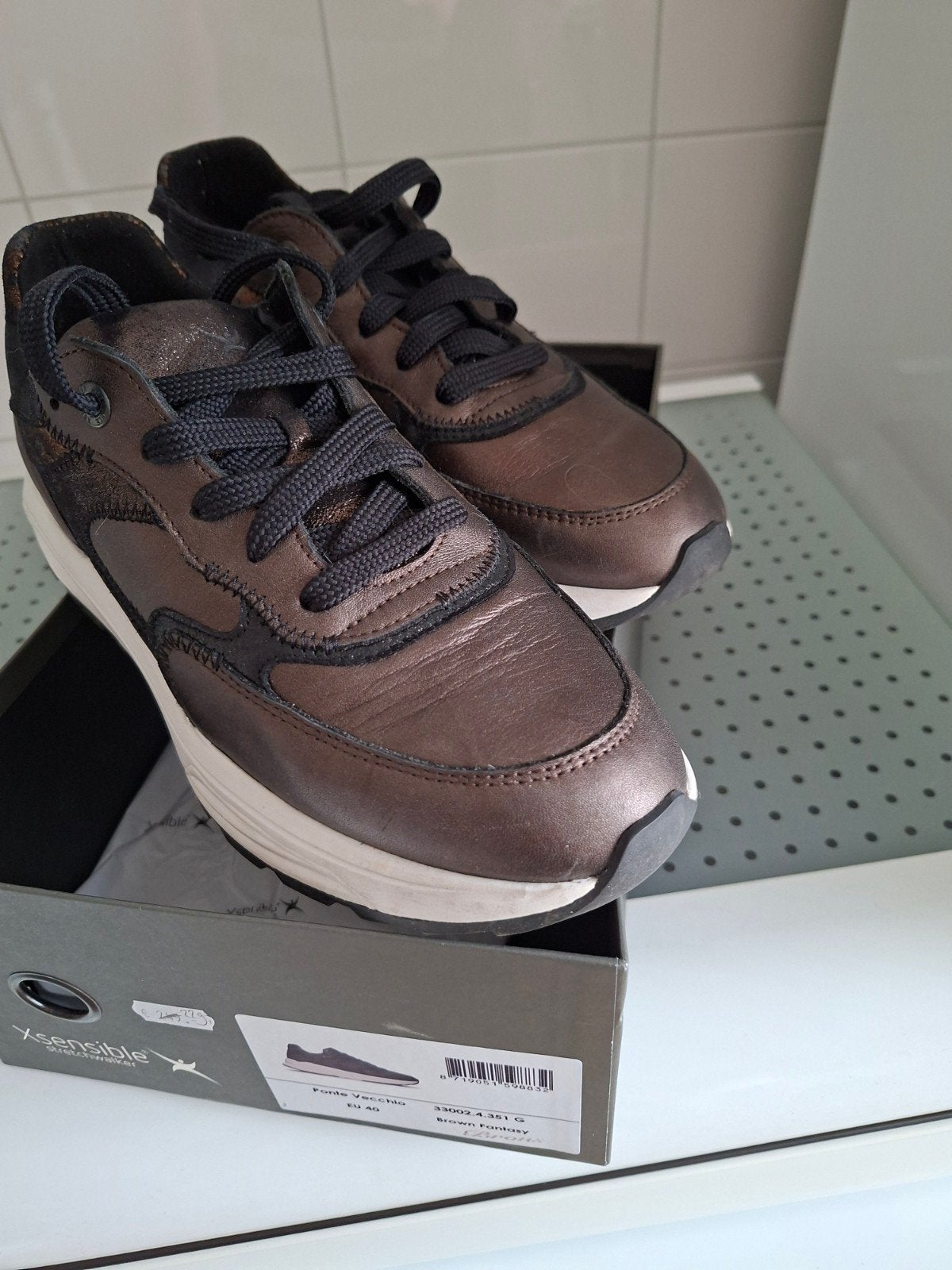 Xsensible Stretchwalker Ponte Vecchio Brons maat 40, Xsensible, Bruin, Ophalen of Verzenden, Sneakers of Gympen