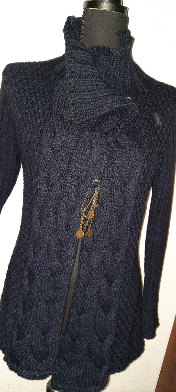 Nieuw Prachtig donkerblauw warm vest, Verzenden, Nieuw, Blauw