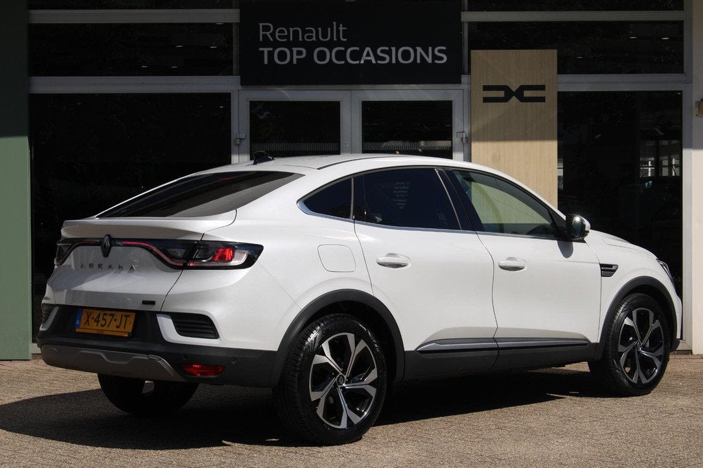 Renault Arkana 1.6 E-Tech full hybrid 145 techno | 360° Cam, Auto's, Renault, Arkana, Gebruikt, Met garantie (alle), Leder en Stof