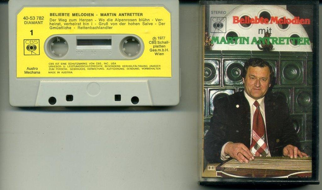Martin Antretter Beliebte Melodien 16 nrs cassette 1977 ZGAN, 1 bandje, Ophalen of Verzenden, Zo goed als nieuw, Origineel