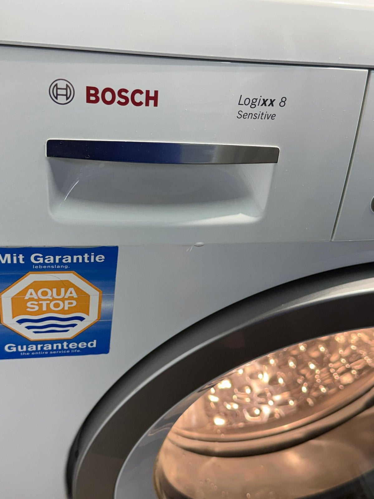 BOSCH WASMACHINE 8 KG LOGIXX SENSTIVE IZGS, 1200 tot 1600 toeren, Minder dan 85 cm, 8 tot 10 kg, Ophalen of Verzenden