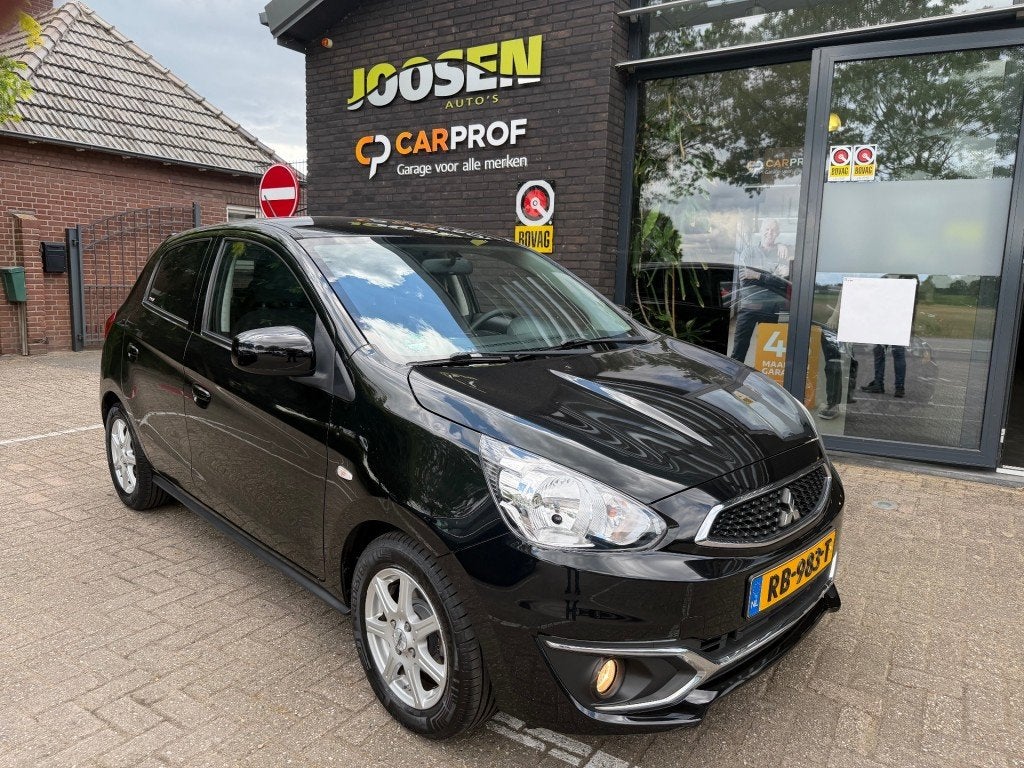 Mitsubishi SPACE STAR 1.0 INTENSE, Voorwielaandrijving, Gebruikt, Met garantie (alle), Zwart