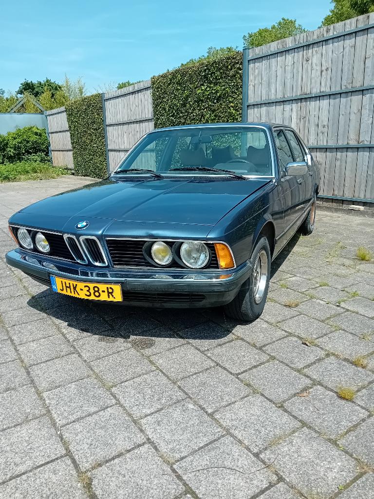BMW 1980 Blauw VERKOCHT!!!, Auto's, BMW, Particulier, Te koop, 7-Serie, Benzine, Sedan, Handgeschakeld, Geïmporteerd, Blauw, Beige