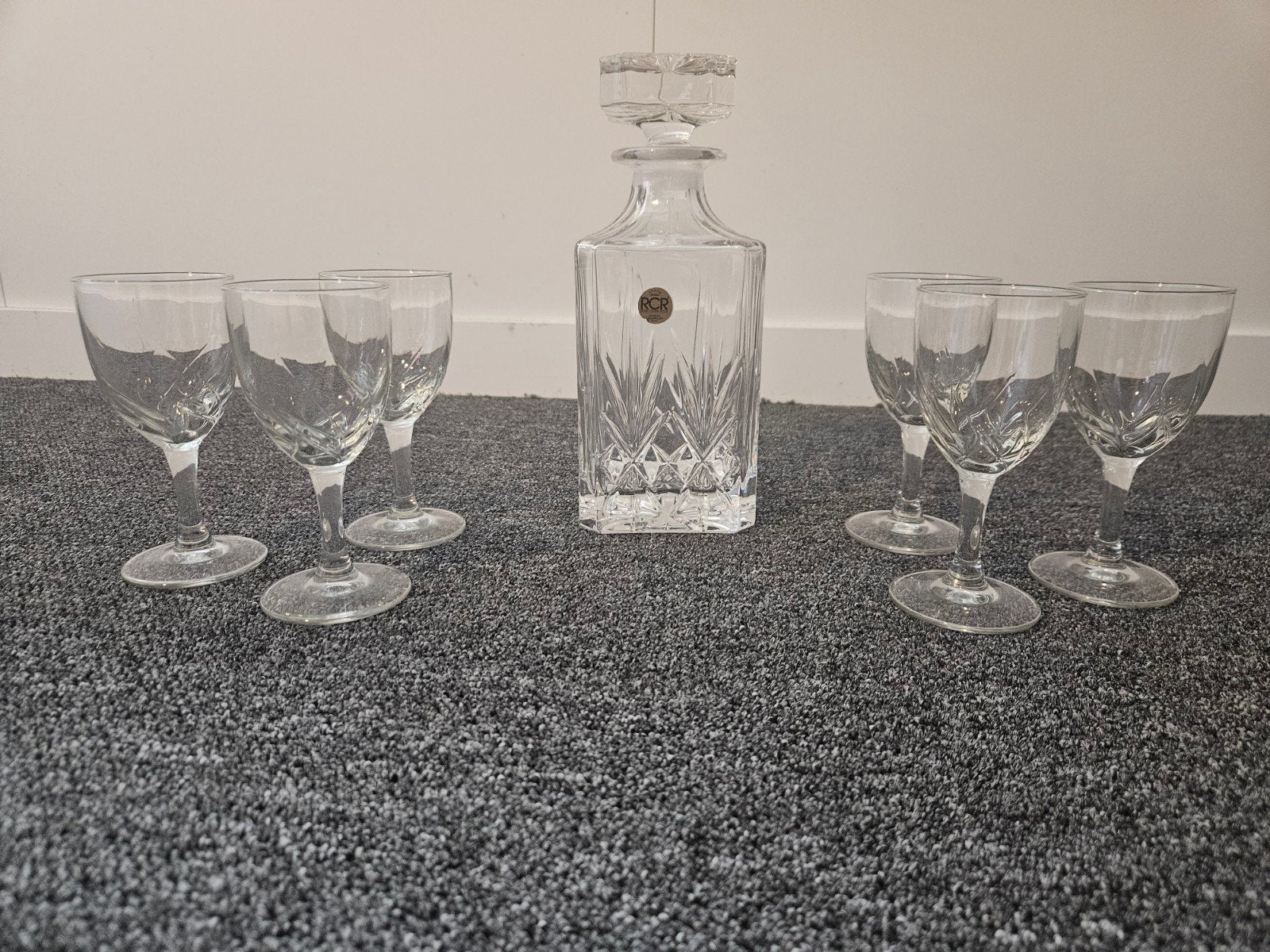 RCR Royal Crystal Rock karaf met 6 glazen, Ophalen
