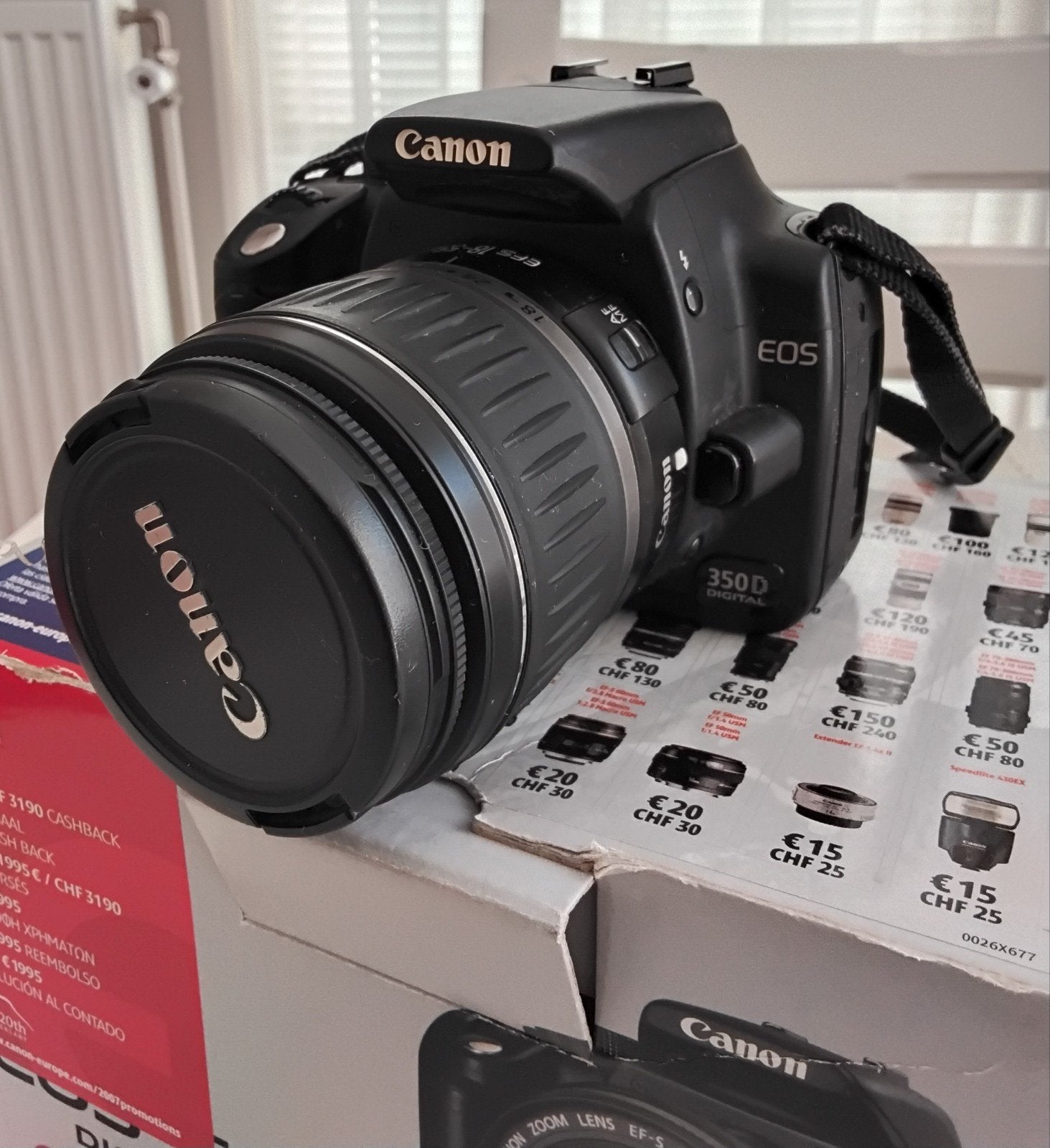 Canon EOS 350D met EF-S 18-55mm en EF-S 55-250mm lenzen, Audio, Tv en Foto, Fotografie | Lenzen en Objectieven, Beschermhoes/tas