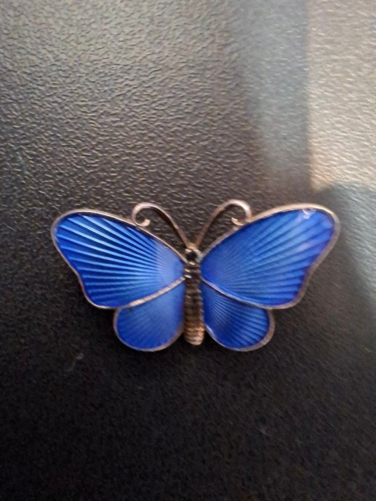 Noorse Sterling Zilveren Vlinder Broche - Ivar T. Holth, Ophalen of Verzenden
