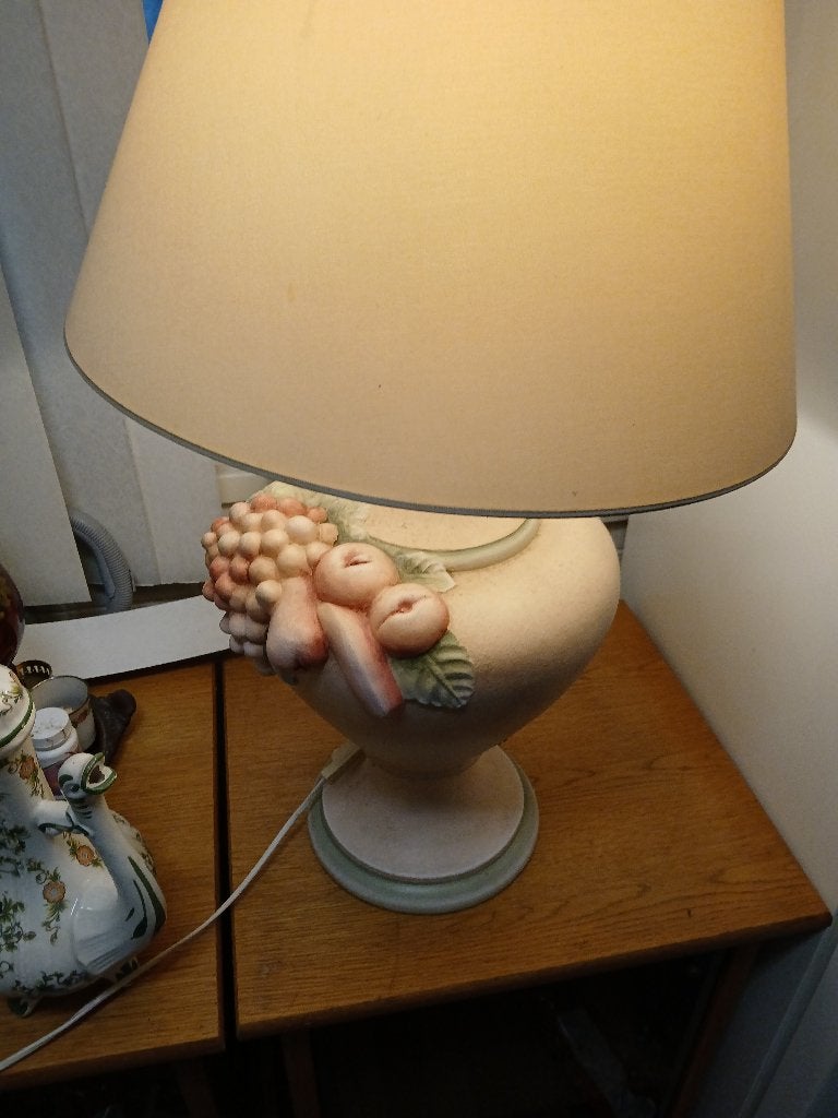 Staande lamp, Keramiek, Romantisch, Ophalen of Verzenden, Zo goed als nieuw