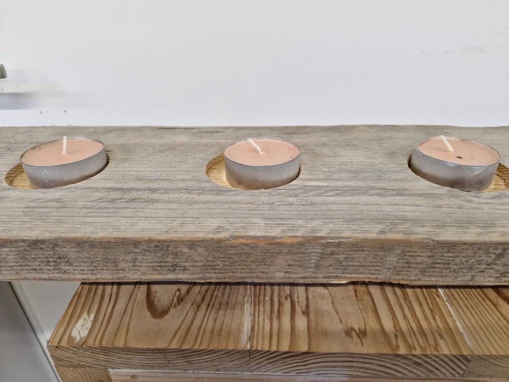 groot waxinelicht houder voor in de vensterbank, Ophalen, Nieuw, Hout, Minder dan 25 cm