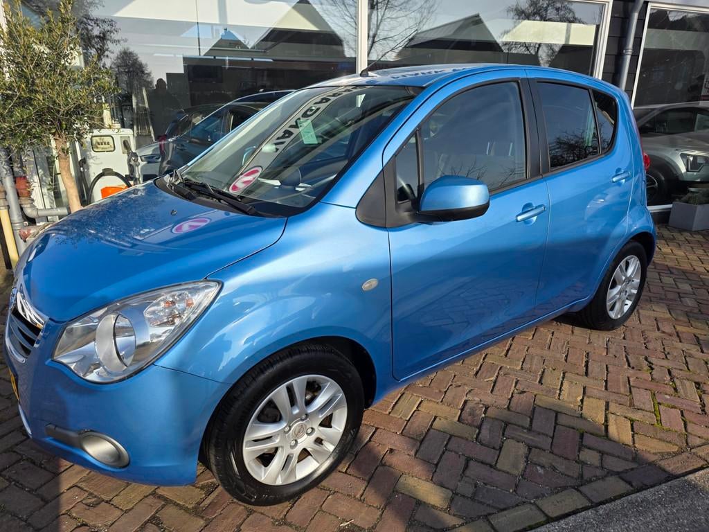 Opel Agila 1.0 Edition,lm velgen,airco,spoiler, Euro 5, Gebruikt, 31 €/maand, Blauw