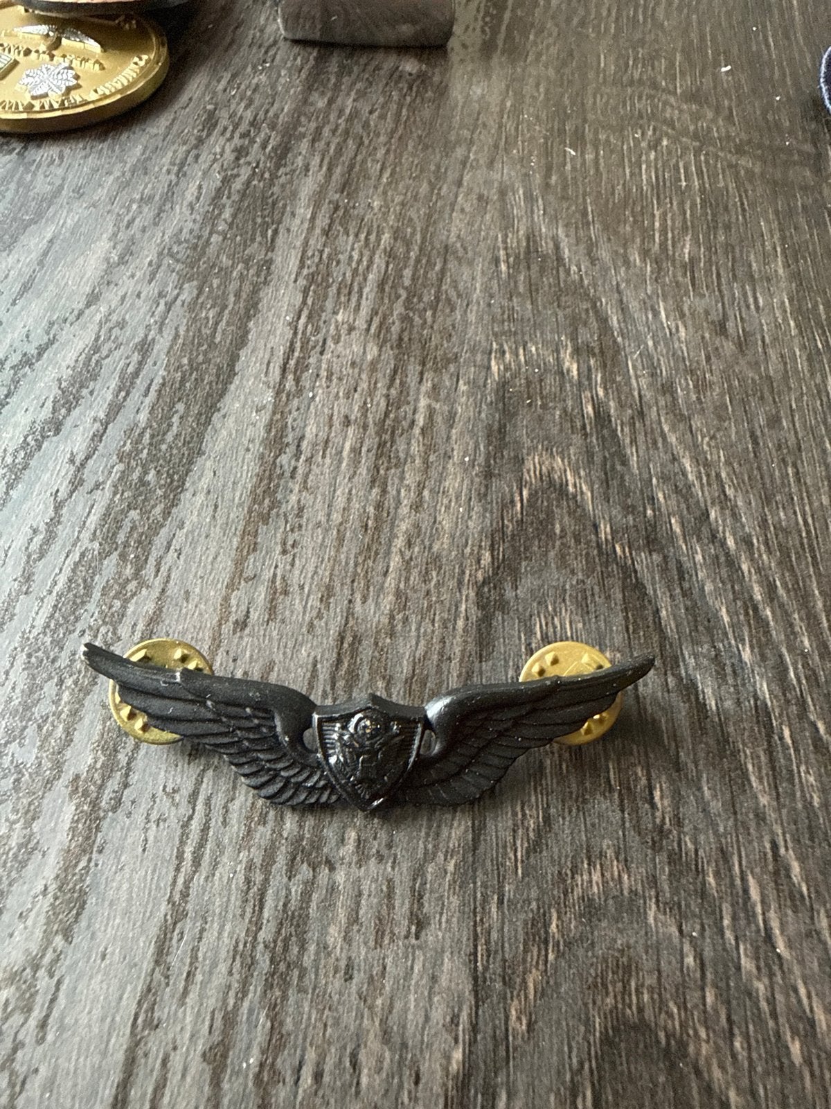 Vietnam Oorlog US Army Aviation Wings Badge Pin - Zwart, Verzamelen, Ophalen of Verzenden, Landmacht, Amerika, Lintje, Medaille of Wings