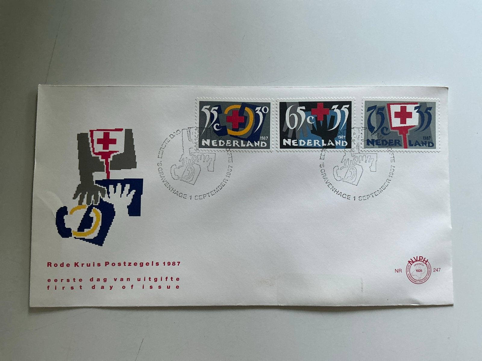 Rode Kruis Postzegels 1987 - Eerste Dag van Uitgifte, Postzegels en Munten, Postzegels | Eerstedagenveloppen, Ophalen of Verzenden