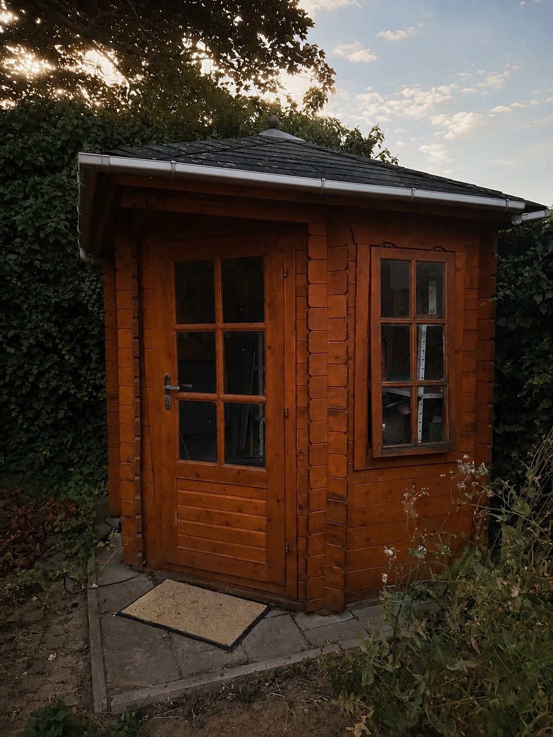 Tuinschuurtje 1,80m x 1,80m, Gebruikt, 3 ramen of meer, Schuur, Minder dan 200 cm