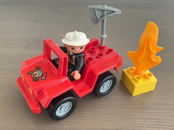 Duplo 6169 - Brandweer Quad, Inclusief minifiguren, Gebruikt, Ophalen of Verzenden, Duplo