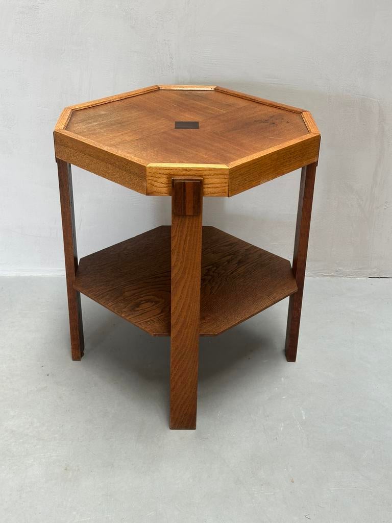 Art Deco Amsterdamse School - bijzettafel, Ophalen