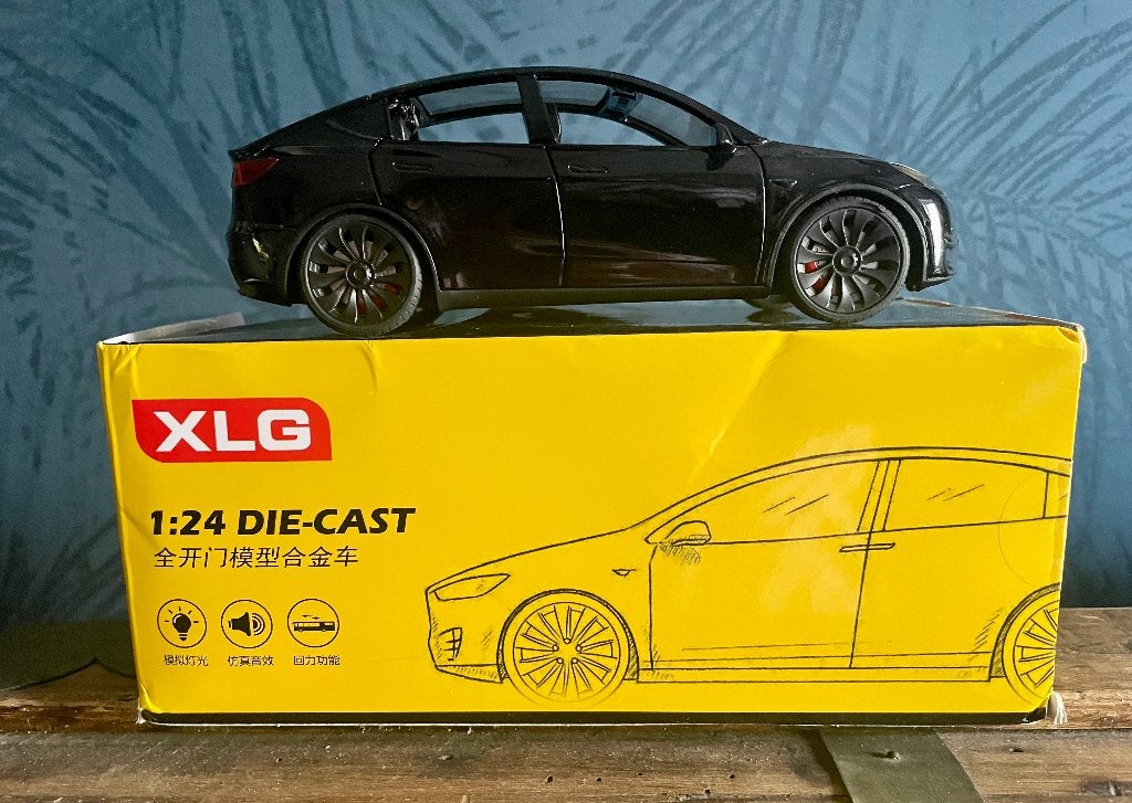 XLG Die-cast Model Tesla Model Y werkend, Ophalen of Verzenden, Nieuw, Auto, Overige merken