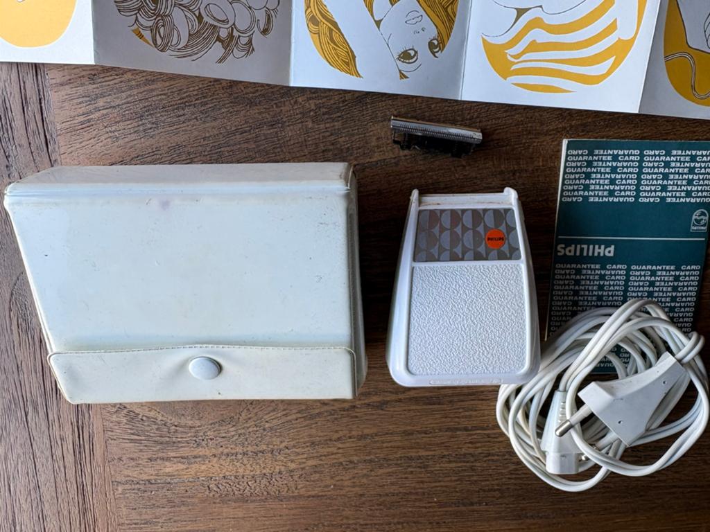 Vintage ladyshave van Philips uit 1971, Ophalen of Verzenden, Zo goed als nieuw, Gehele gezicht, Verzorging