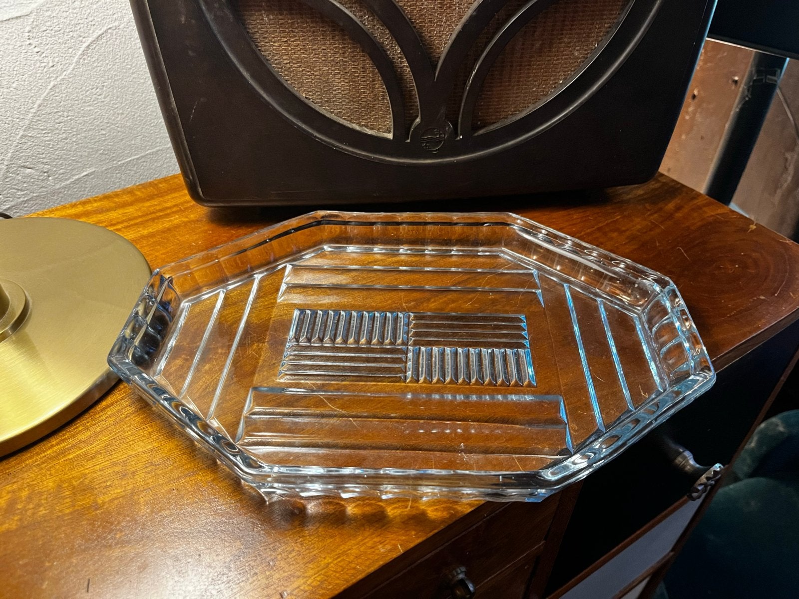 Sowerby Art Deco Glazen Schaal, Ophalen of Verzenden