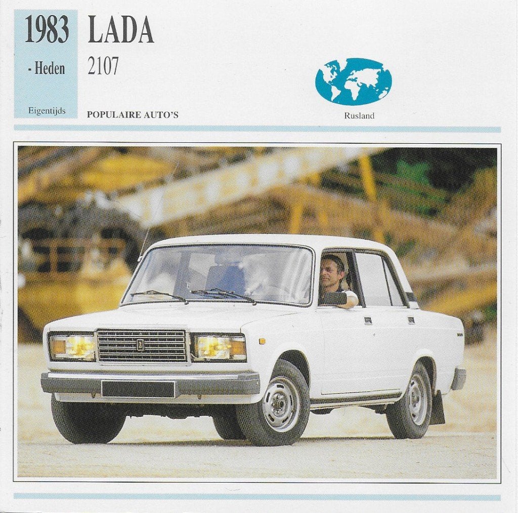 A192 autokaart lada 2107 ( 1983 )  --, Ophalen of Verzenden, Zo goed als nieuw, Auto's