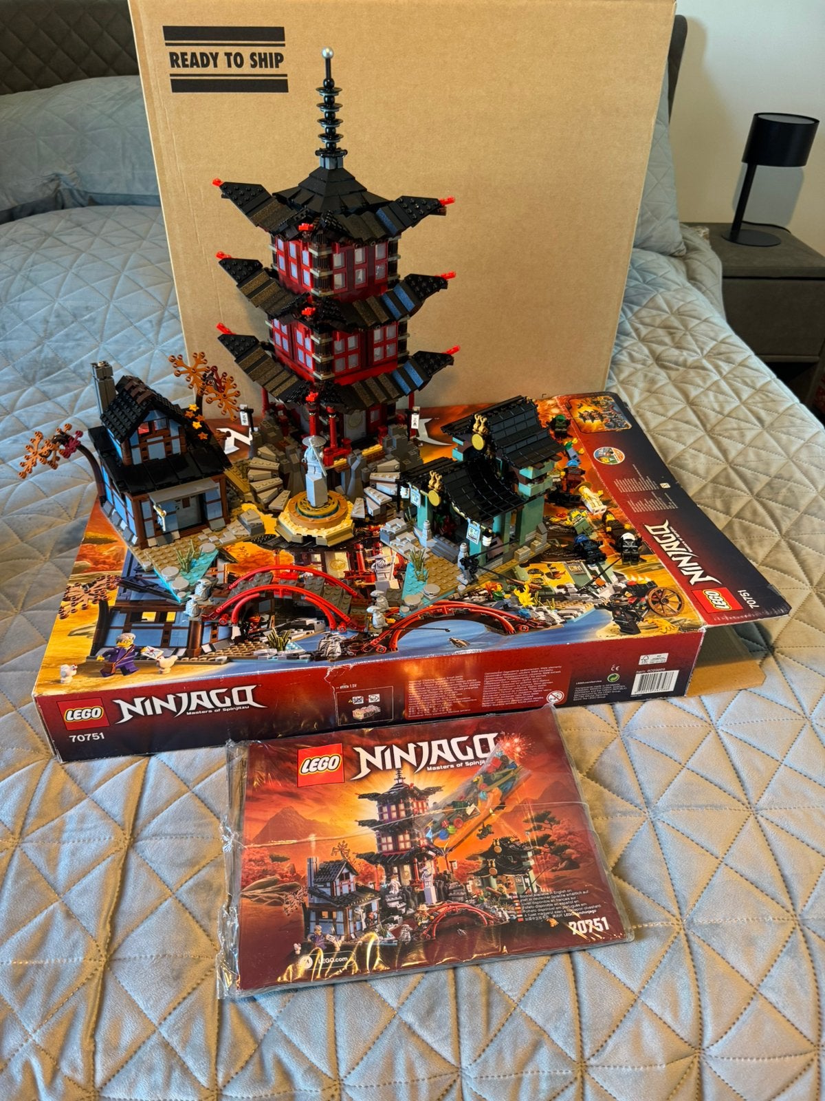 Lego 70751 Temple of Airjitzu (compleet), Gebruikt, Lego, Ophalen of Verzenden, Compleet