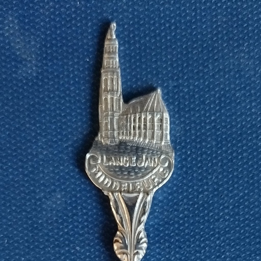 verzilverd lepeltje Lange Jan Middelburg (JS Zn), Ophalen of Verzenden