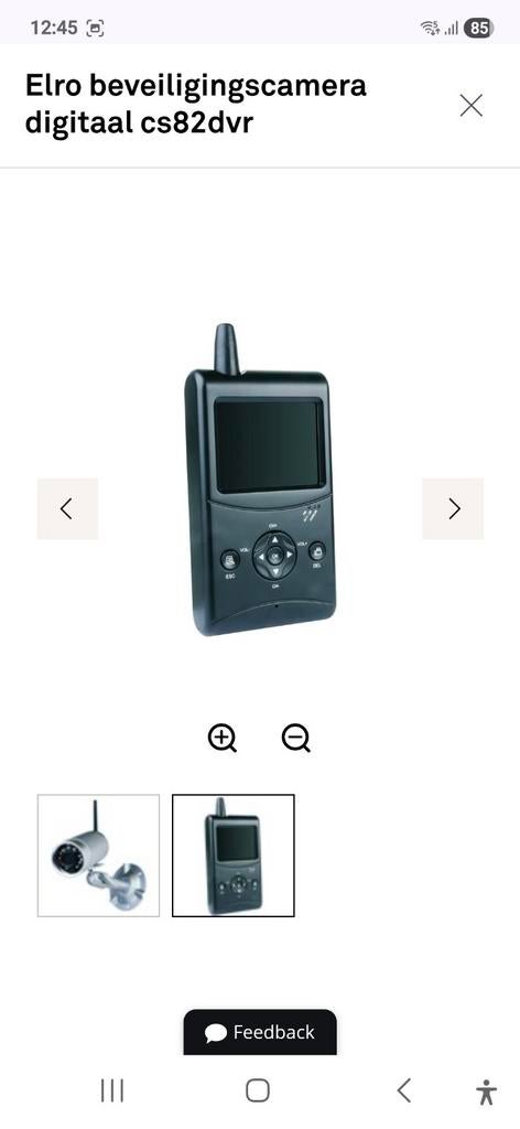ELRO CS82DVR BEVEILIGINGS CAMERA (zgan), Ophalen of Verzenden, Zo goed als nieuw, Buitencamera