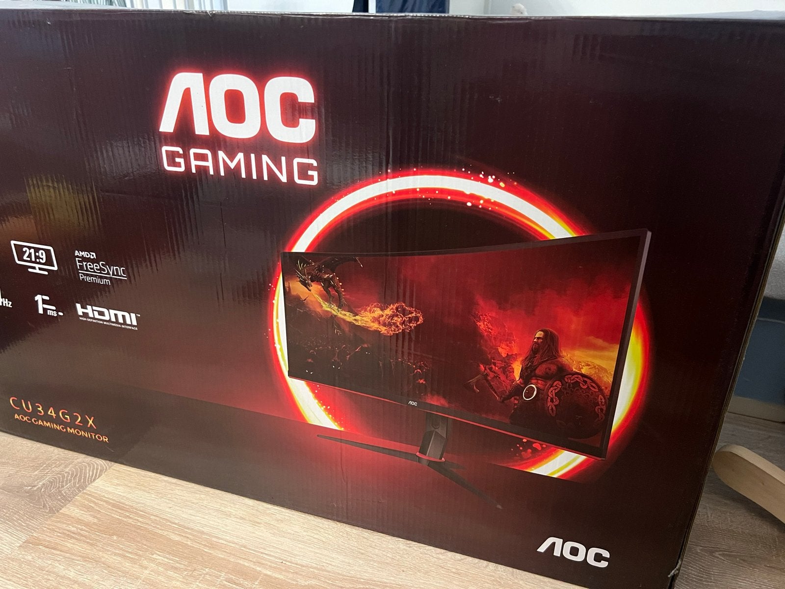 AOC Gaming Monitor CU34G2X - Defect - voor onderdelen/hobby, Computers en Software, Videokaarten, Ophalen, Niet werkend, GDDR6