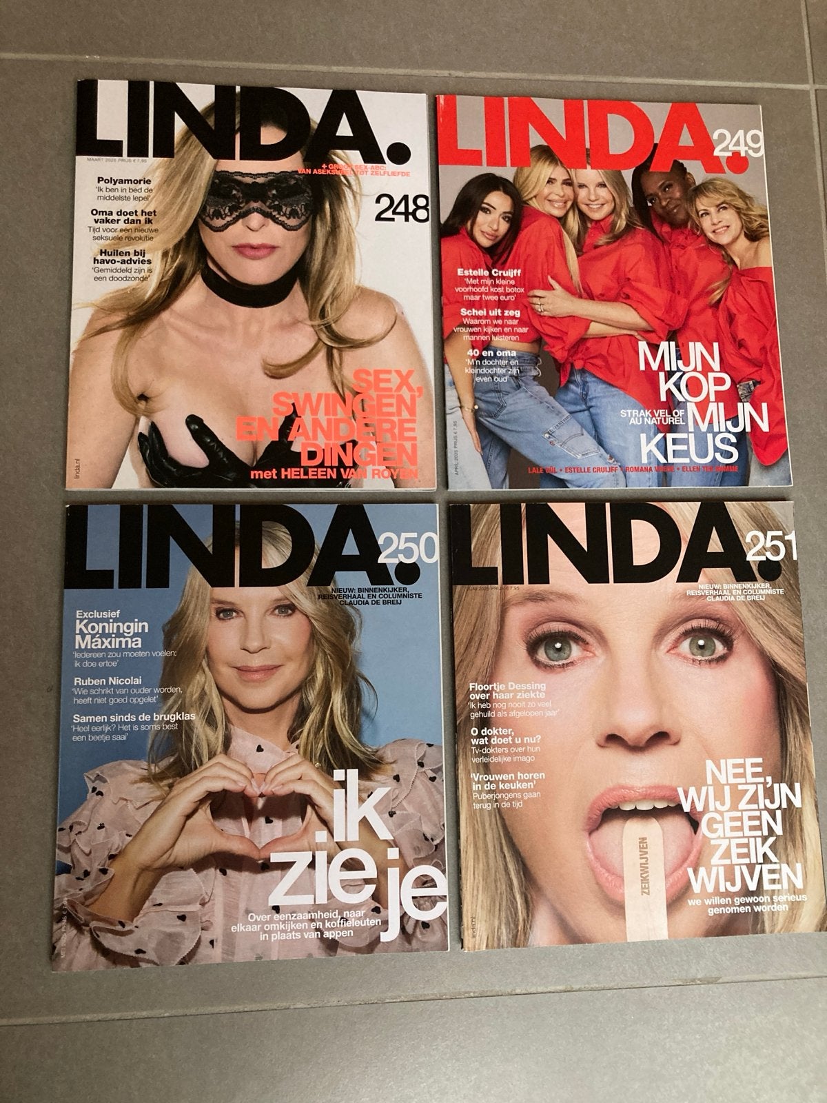 LINDA. magazines - Diverse edities, Ophalen of Verzenden, Gelezen, Damesbladen