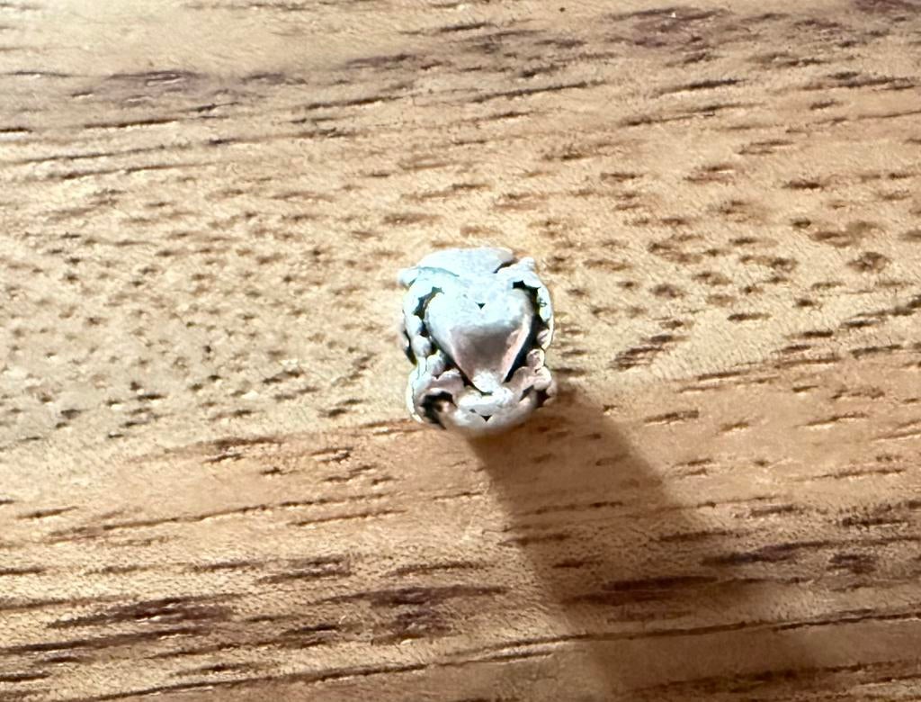 Pandora zilvere bedel / charm van hartjes., Pandora, Ophalen of Verzenden, Zo goed als nieuw, 1 bedel