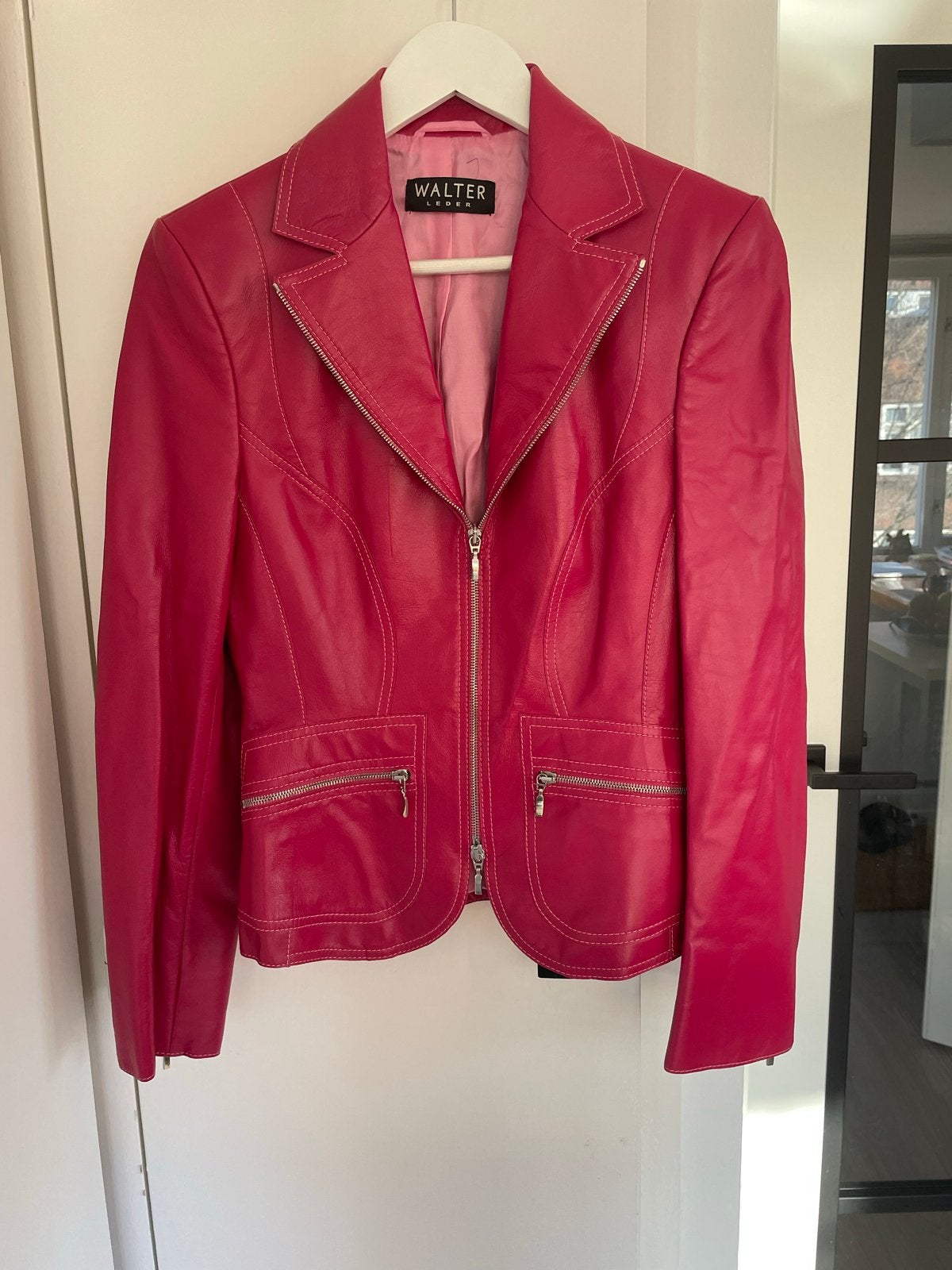 Walter jas van lamnappaleer, maat S, Kleding | Dames, Ophalen of Verzenden, Nieuw, Maat 36 (S), Roze
