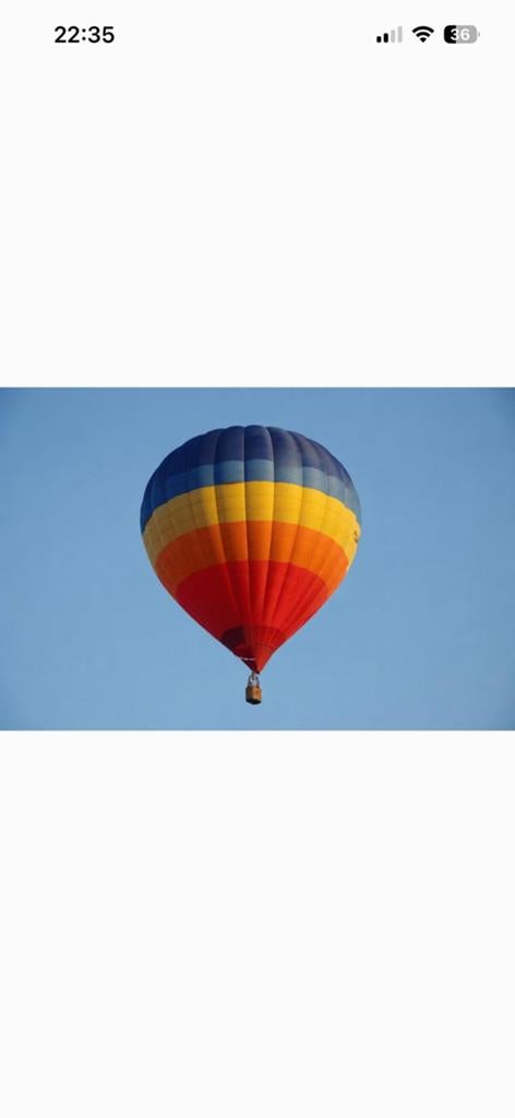 Ballonvaart voor 2  in Friesland Groningen Noord-Holland, Ophalen, Zo goed als nieuw