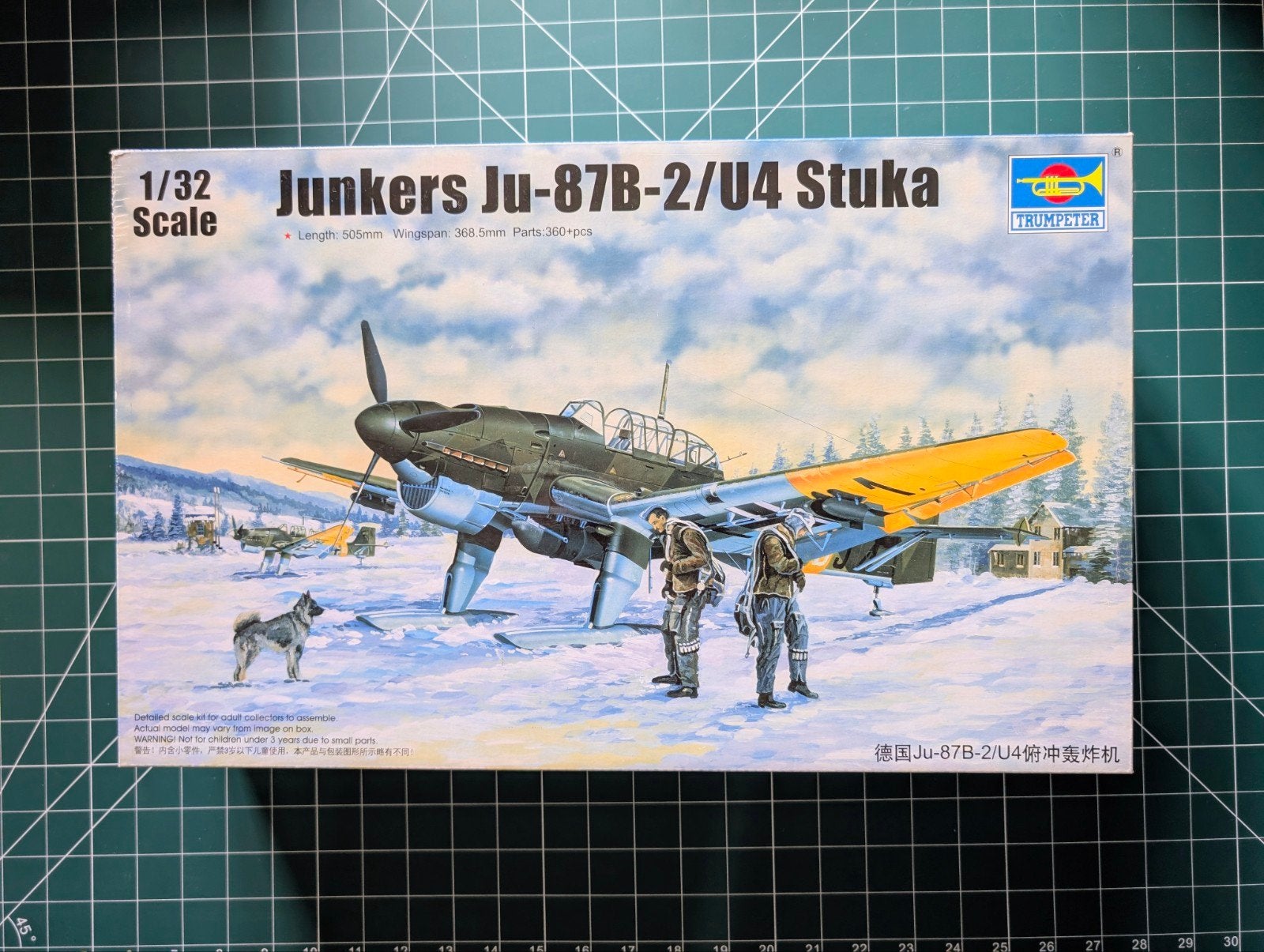 Trumpeter Junkers Ju-87B-2/U4 Stuka 1/32 schaal model, Hobby en Vrije tijd, Modelbouw | Vliegtuigen en Helikopters, Ophalen of Verzenden