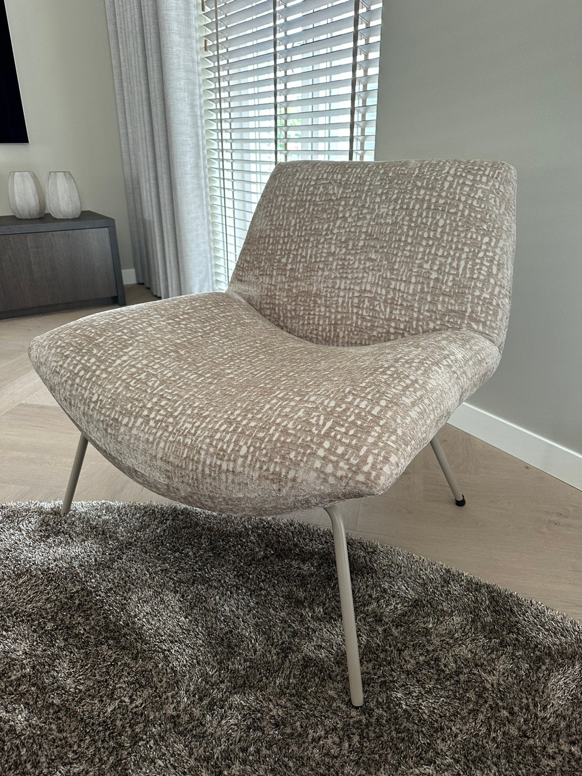 NIEUW IN DOOS! Fauteuil beige, Ophalen, Minder dan 75 cm, Nieuw, 75 tot 100 cm