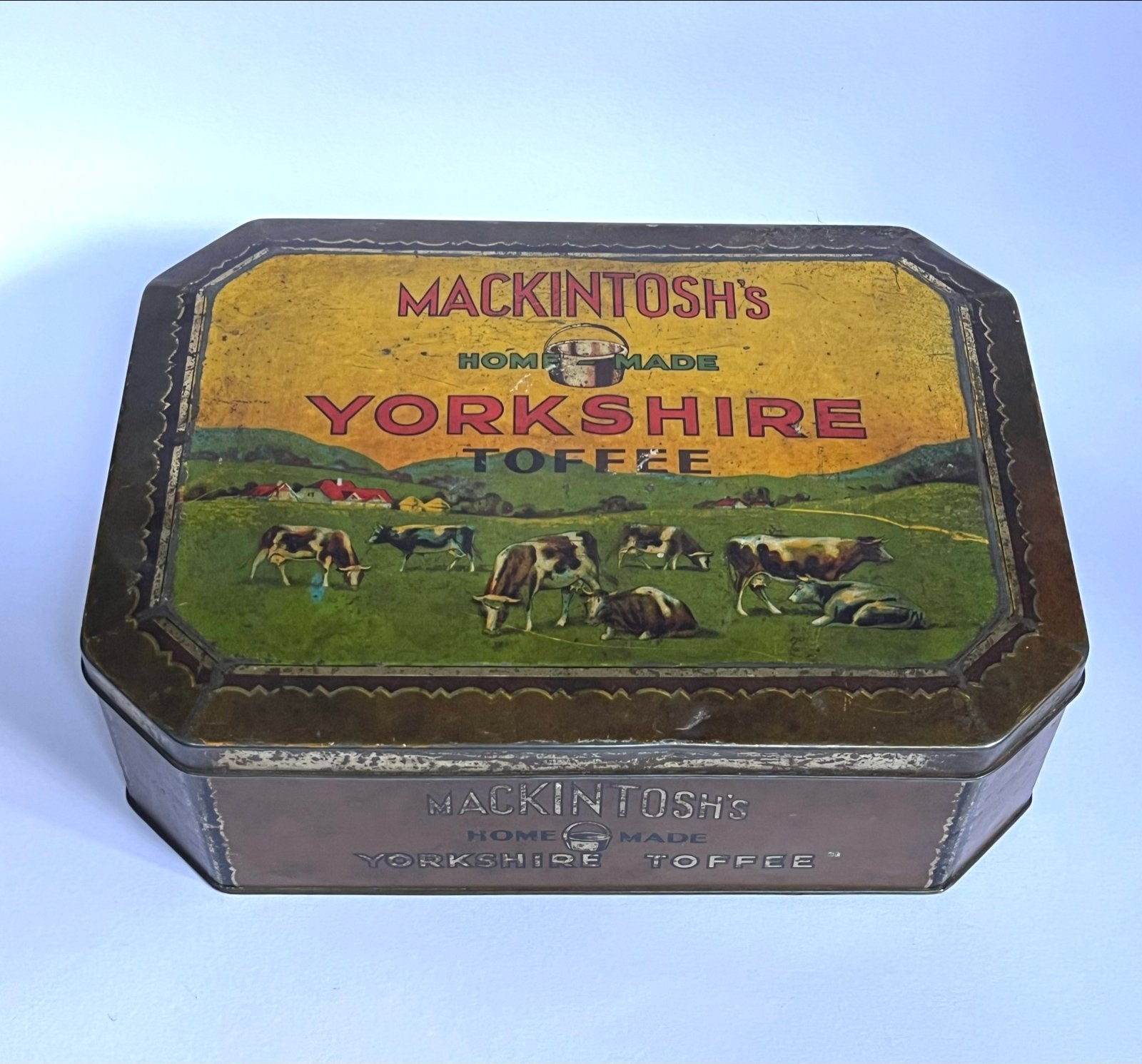 Vintage Mackintosh's Yorkshire Toffee blik, Ophalen of Verzenden, Gebruikt, Overige, Overige merken