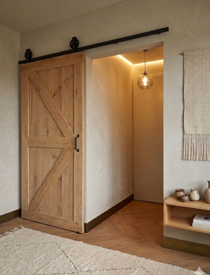 Massief eiken schuifdeur/loftdeur/binnen deur OP MAAT, Binnendeur, Nieuw, Ophalen of Verzenden, Schuifdeur