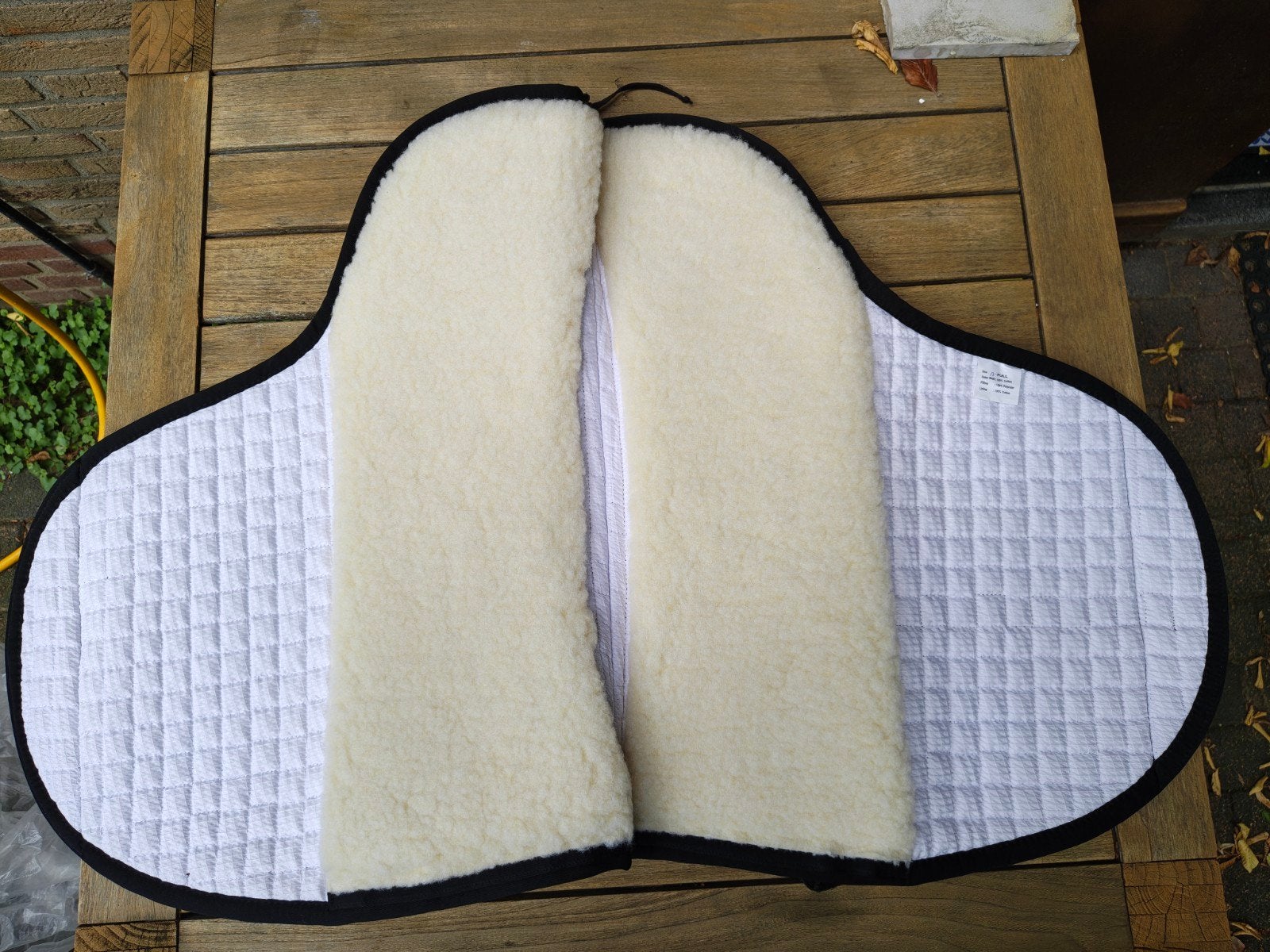 Nieuwe Kerbl boomlooszadel pad met inlages en bont full, Full (L), Nieuw, Ophalen of Verzenden, Zwart