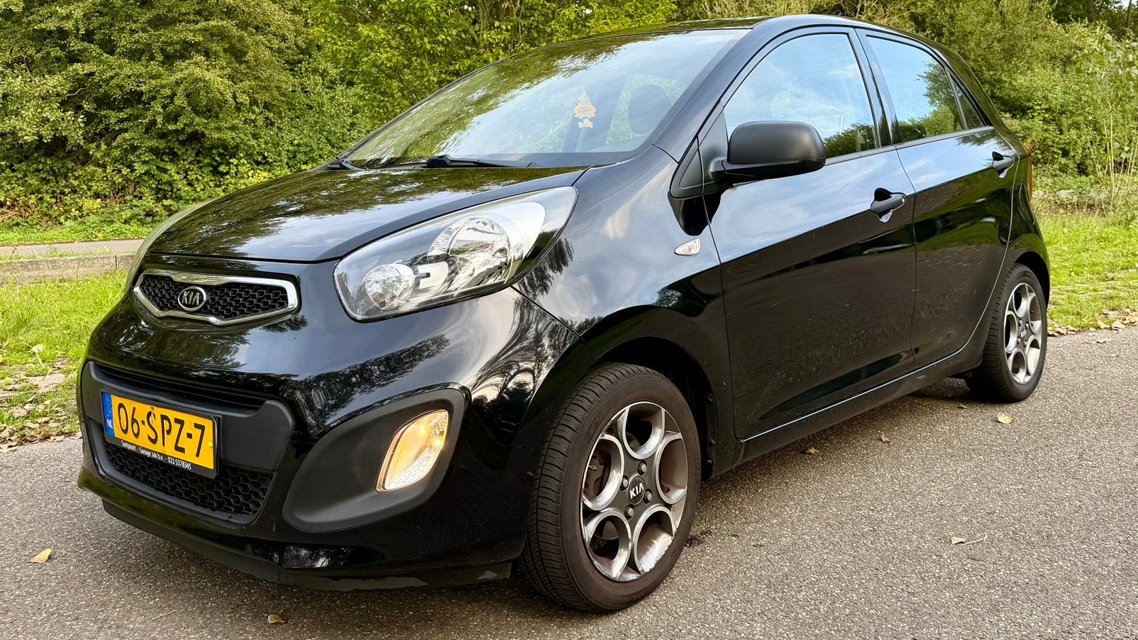 Kia Picanto 1.0 Cvvt 5-DRS 2012 Zwart, Voorwielaandrijving, Euro 5, Zwart, 400 kg