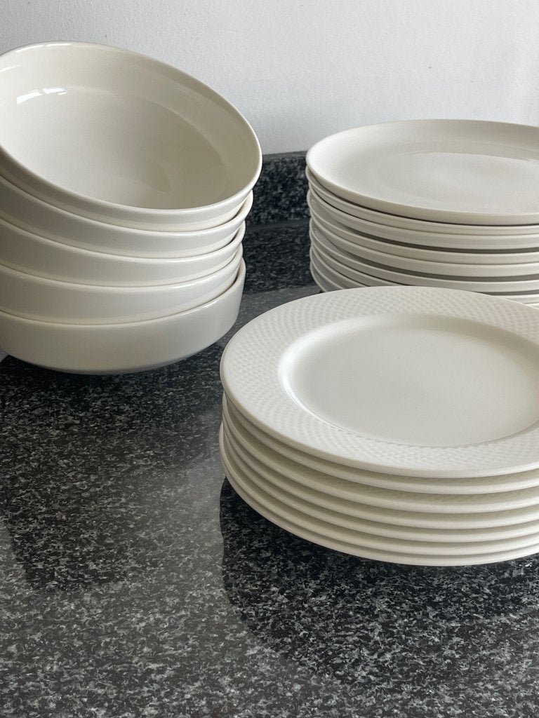 22-delig wit servies | vivo & Villeroy & Boch, Ophalen, Gebruikt, Vivo, Bord(en)