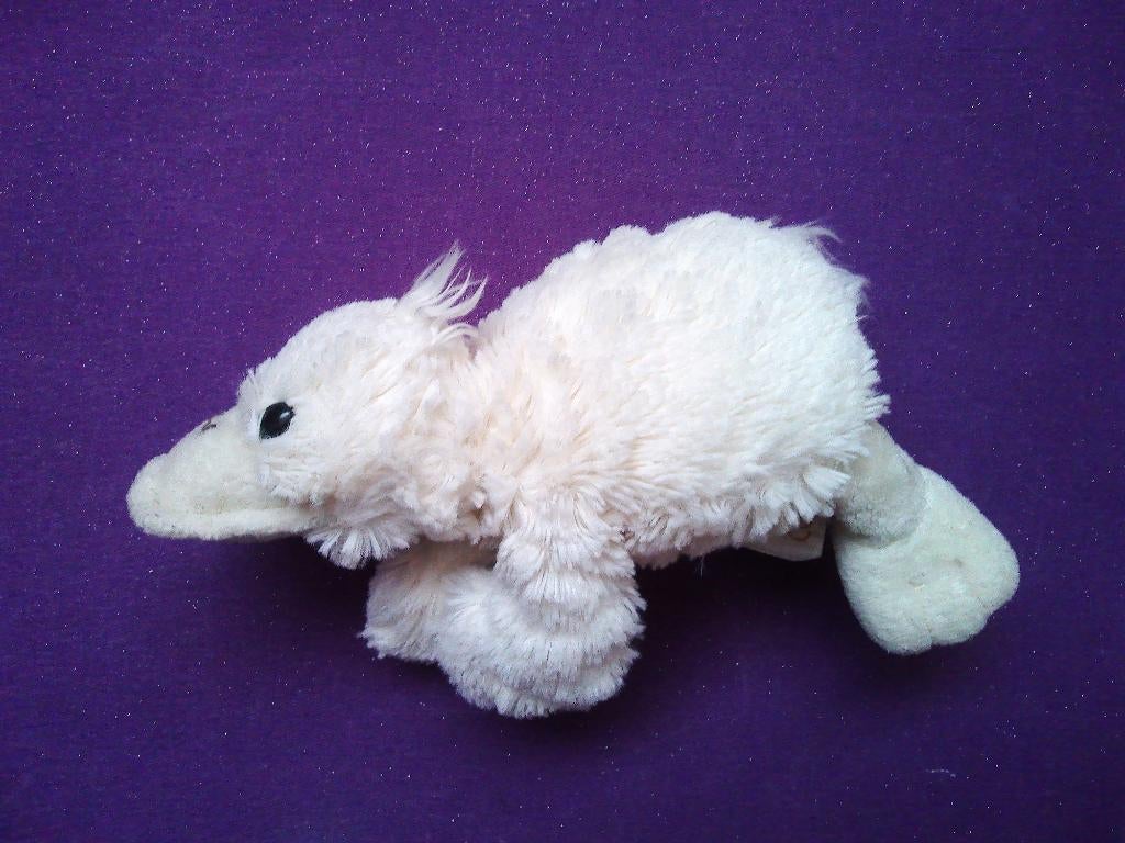 ANNA CLUB PLUSH Knuffel EEND. 23 CM LIGGEND. WIT **Nieuw**, Kinderen en Baby's, Nieuw, Ophalen of Verzenden, Met label, Middelgroot (20 tot 80 cm)
