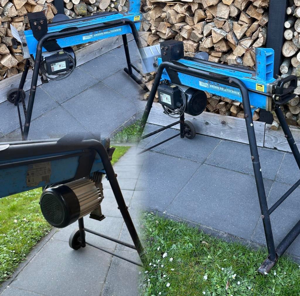 Liggende Güde houtklover, kloofmachine, klover 5.5 ton., Tuin en Terras, Kloofmachines, Ophalen of Verzenden, Zo goed als nieuw
