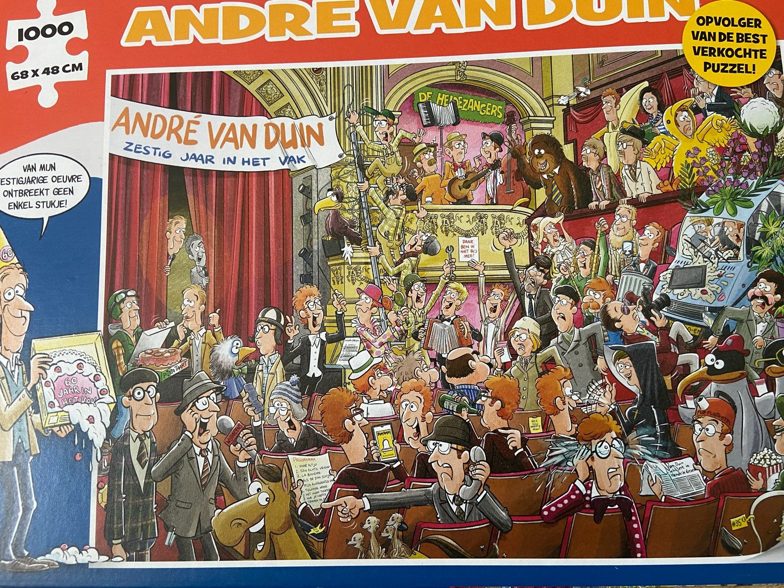 Div. 1000 st legpuzzels: A.v. Duin,Huishoudb., Kaasboerderij, Ophalen, 500 t/m 1500 stukjes, Gebruikt, Legpuzzel