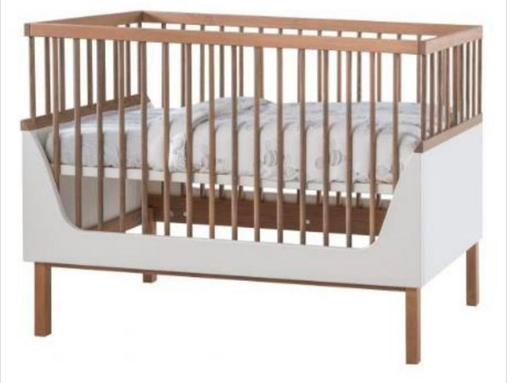 Kidsmill Ledikant Sepp 120x60 - Wit incl matras & beddengoed, Ophalen, Gebruikt, Ledikant