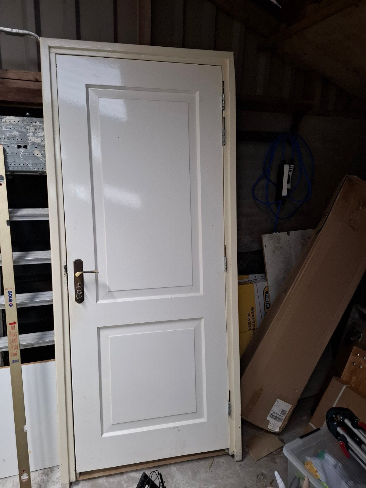 binnendeur met kozijn, Doe-het-zelf en Verbouw, Ophalen, Gebruikt, Binnendeur, 200 tot 215 cm