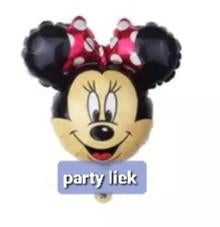 Minnie mouse 14 delige set ballonnen nr M582, Ophalen of Verzenden, Nieuw, Versiering, Verjaardag