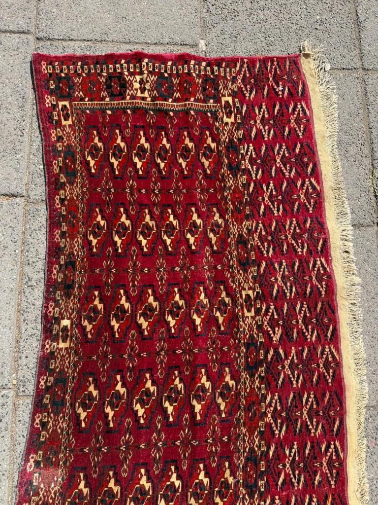 Turkaman Perzische Klein tapijt ( small carpet ) 120 x 99 cm, Gebruikt, Wol, NA, NA