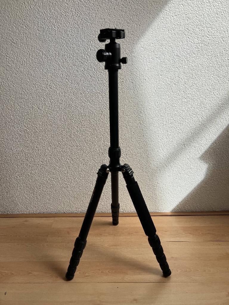 MeFOTO GlobeTrotter Zwart Aluminium A2350 (163cm), Ophalen, Gebruikt, 150 tot 175 cm, Driepoot