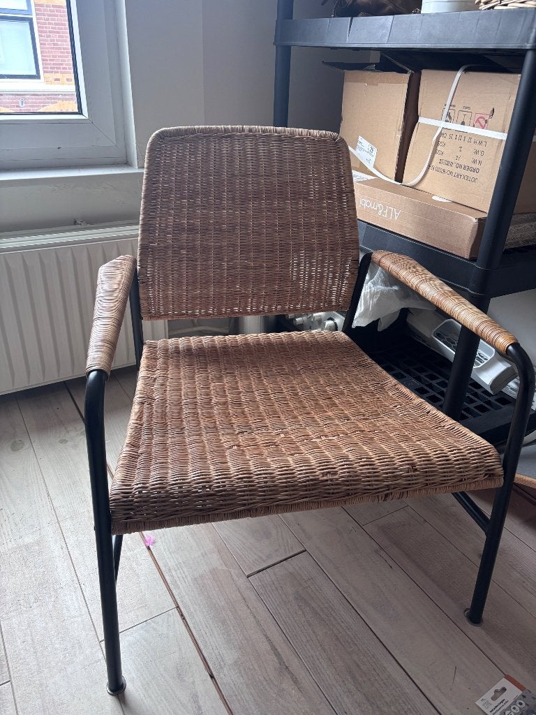 IKEA rieten stoel, Ophalen, Gebruikt, Modern, 50 tot 75 cm