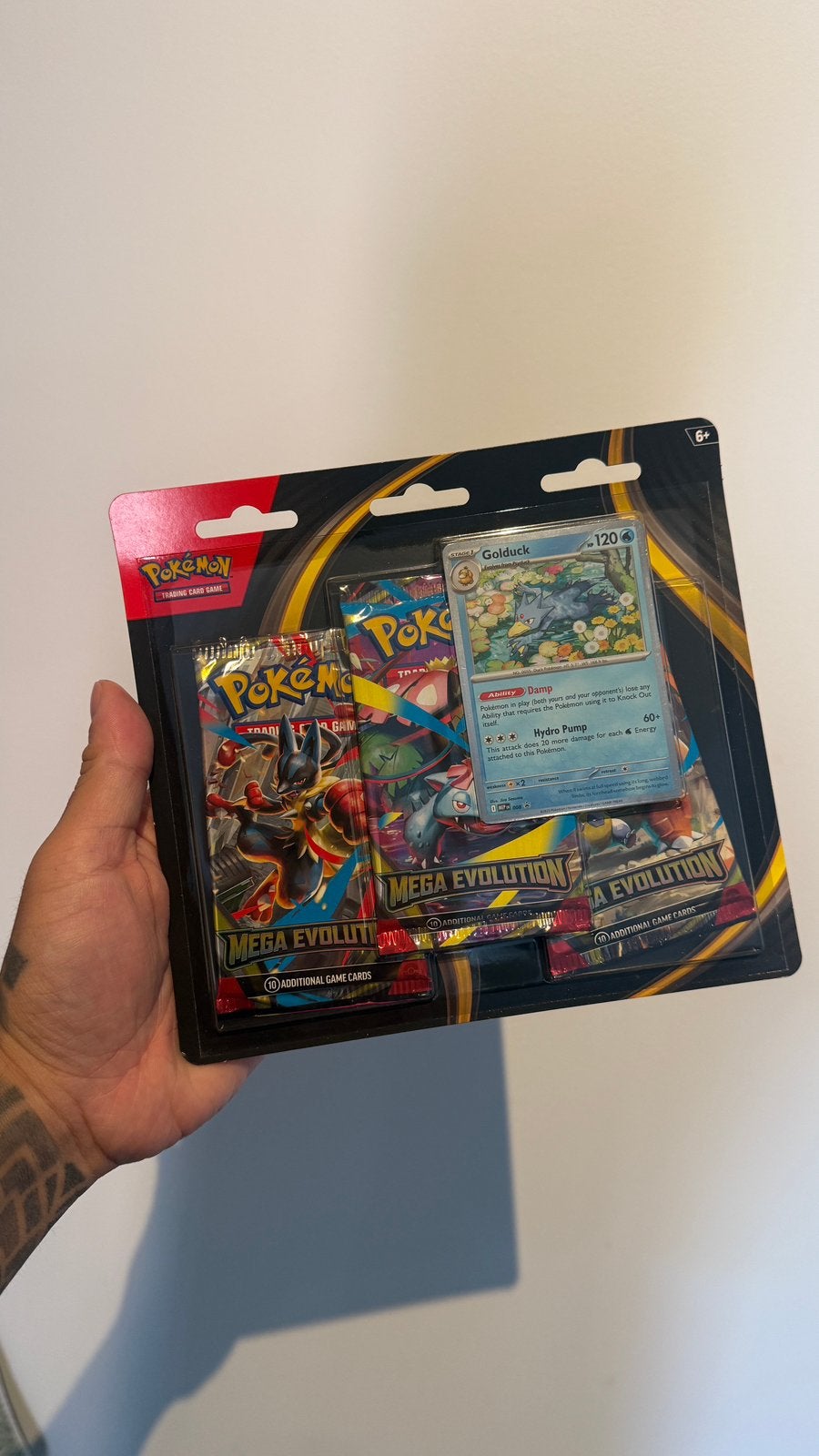 Mega Evolution 3 pack blister - Golduck, Ophalen of Verzenden, Nieuw, Overige typen