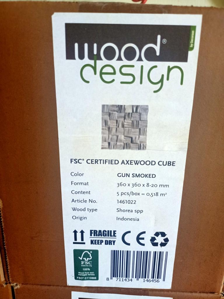 Wood design wandbekleding, Ophalen, Nieuw